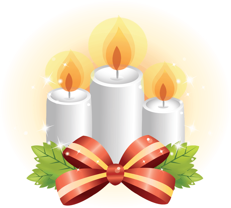 charming christmas icon set featuring candles and festive decorations for holiday celebrations