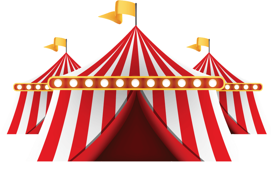 circus animal show vector