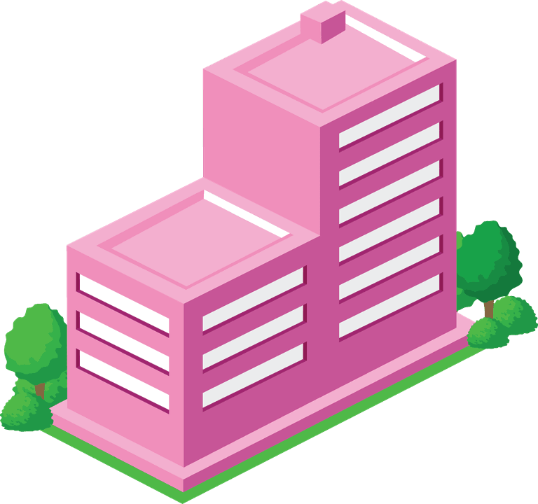 stylish city building vectors icon for urban planning and architectural projects