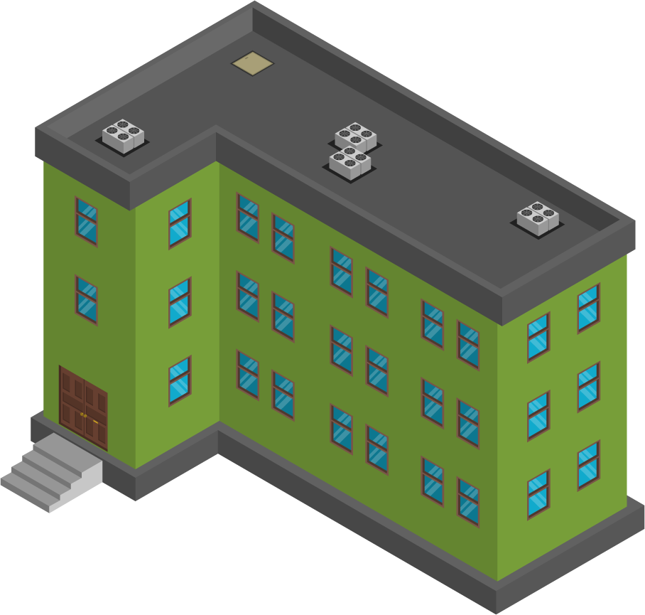 city buildings isometric icons for urban planning and architecture projects