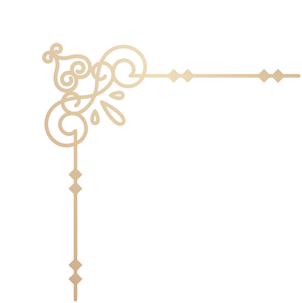 ornate decorative classic golden border for elegant invitations and posters