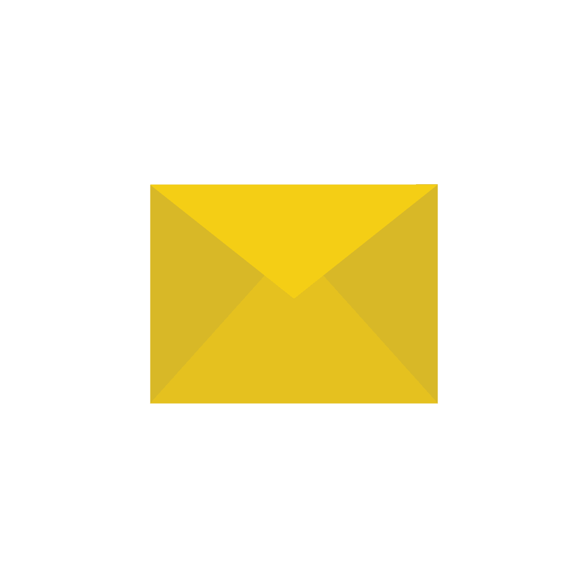 classic gold envelope vector mail icon