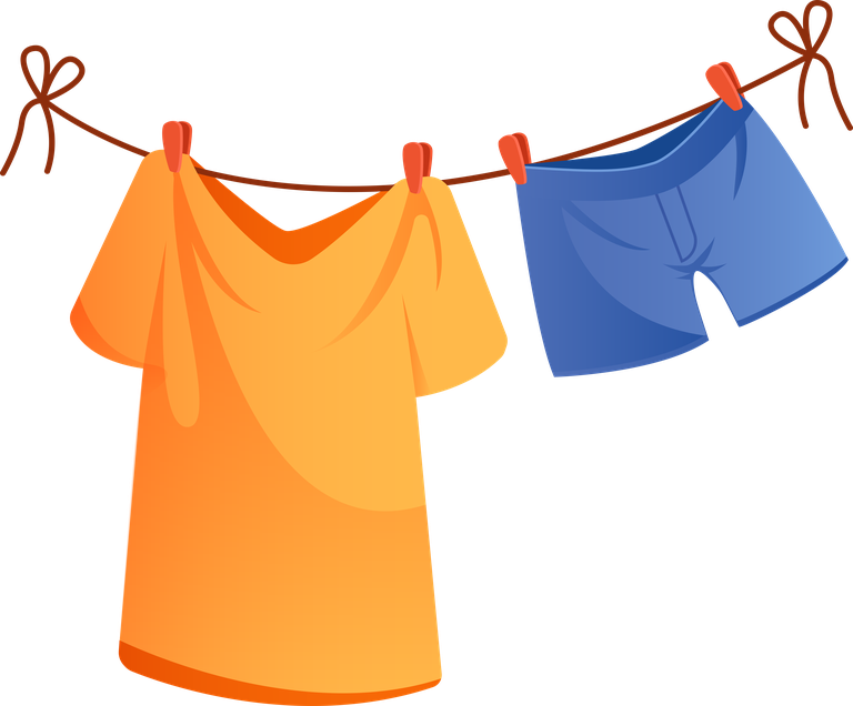 clean dirty clothes laundry cartoon icons