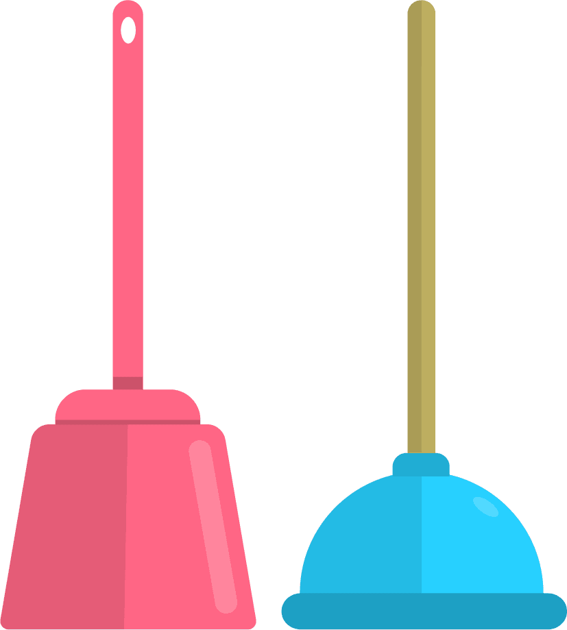 Simple flat cleaning items, cleaning service icons