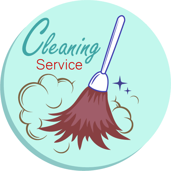 cleaning service design elementsvarious tools circle isolation