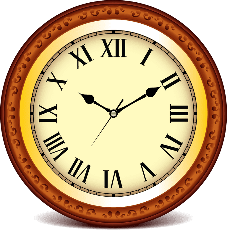 clock realistic clocks and watches icons set