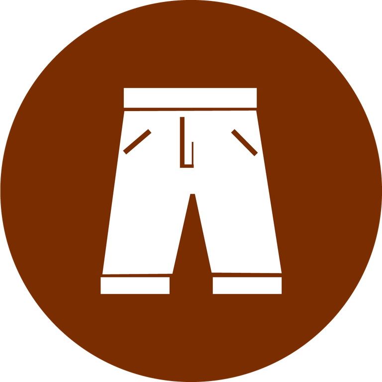 clothing and accessories color icons showcasing stylish pants for modern wardrobes