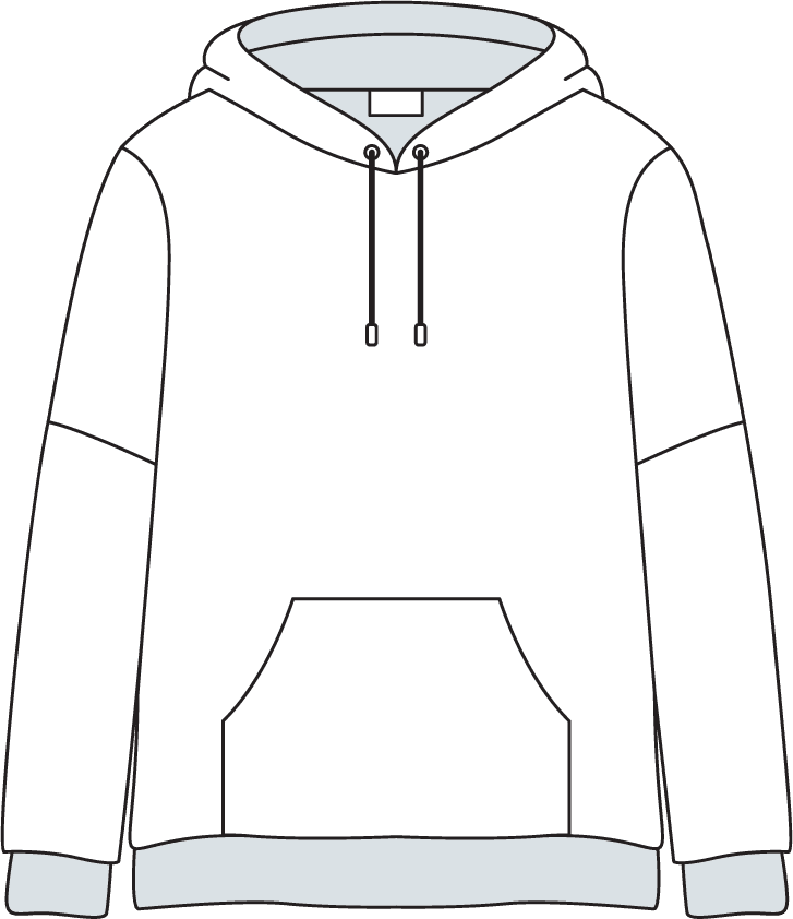 clothing white hoodie jacket template for customizable apparel creation and fashion branding