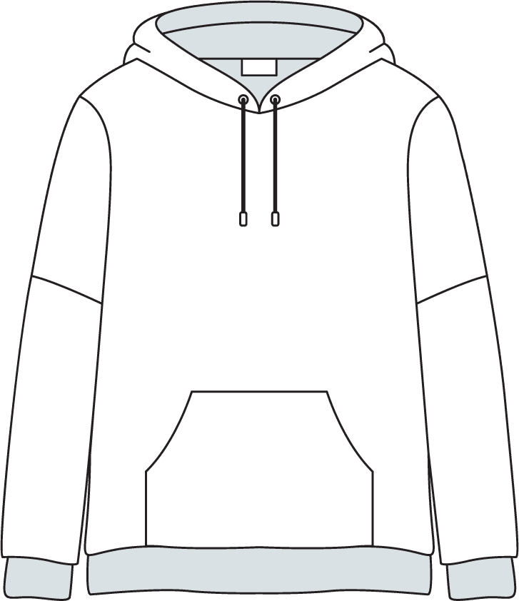 clothing white hoodie jacket template