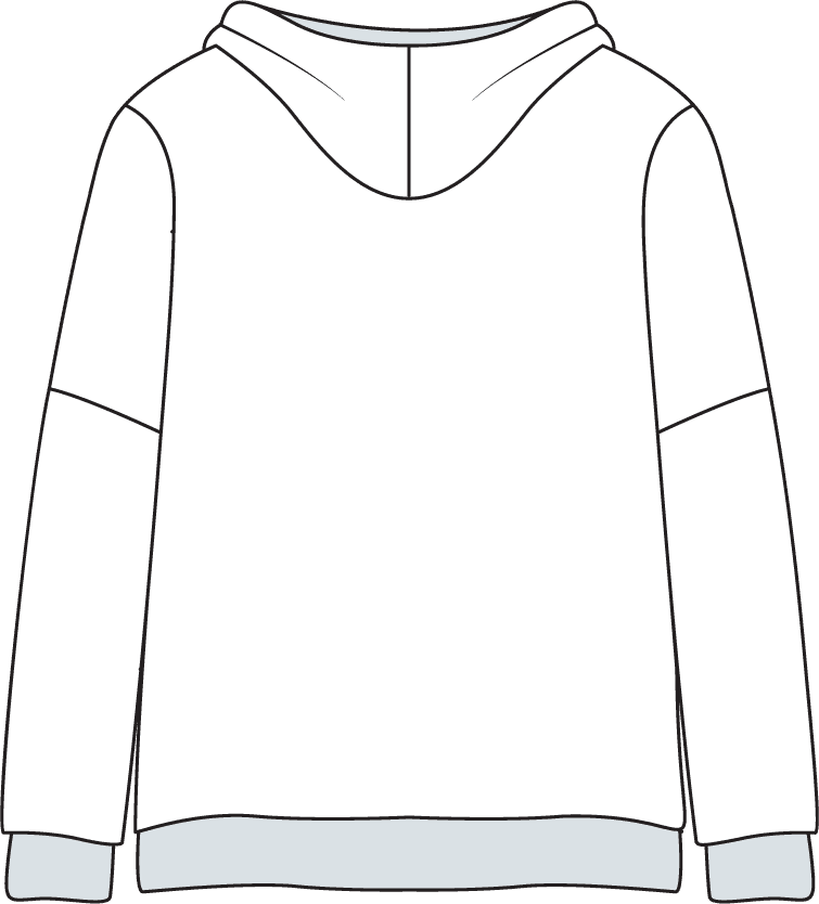 clothing white hoodie jacket template for casual wear and branding opportunities