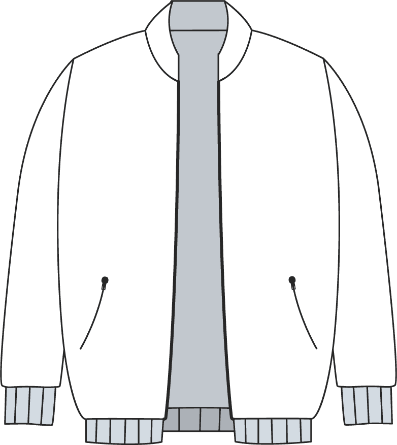 clothing white hoodie jacket template for casual and stylish fashion wear