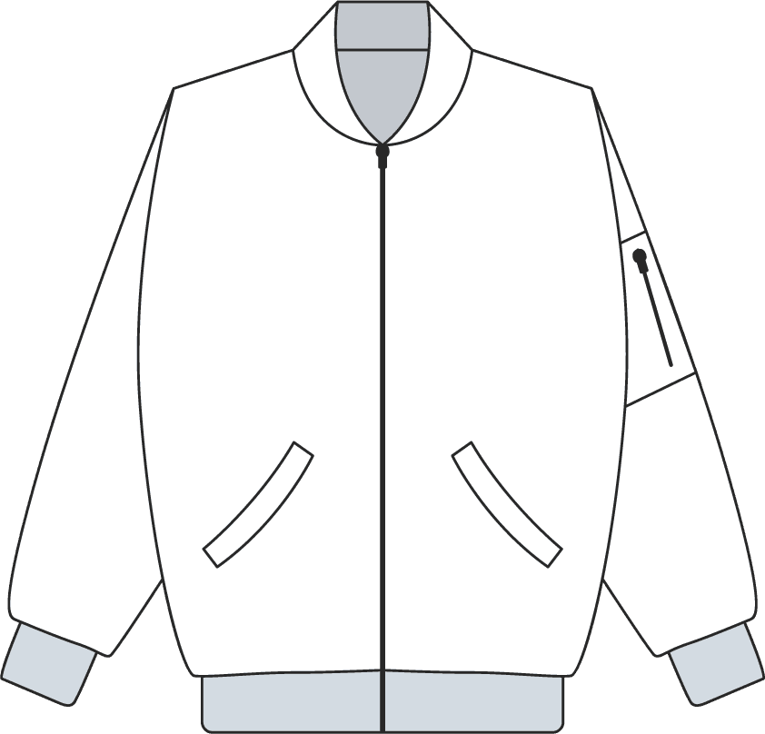 clothing white hoodie jacket template for customization and apparel mockups