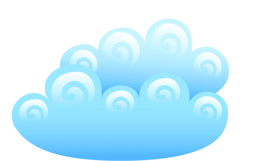 cloudy weather icon set