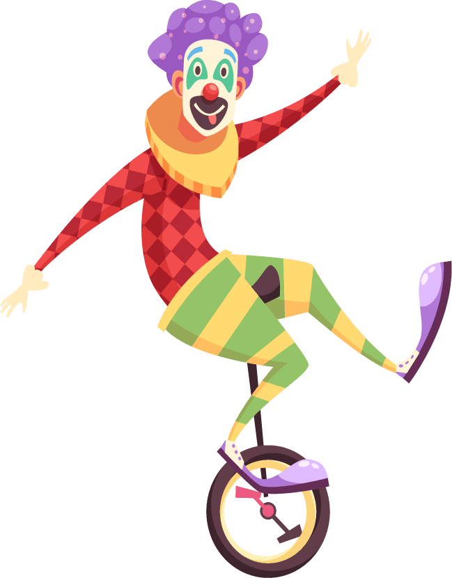 clown clowns characters set