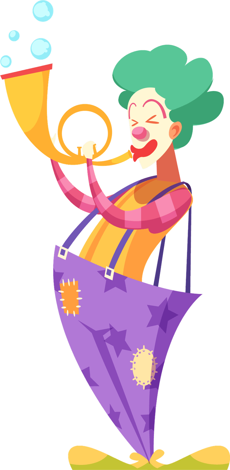 colorful clown clowns characters set for joyful parties and carnival celebrations