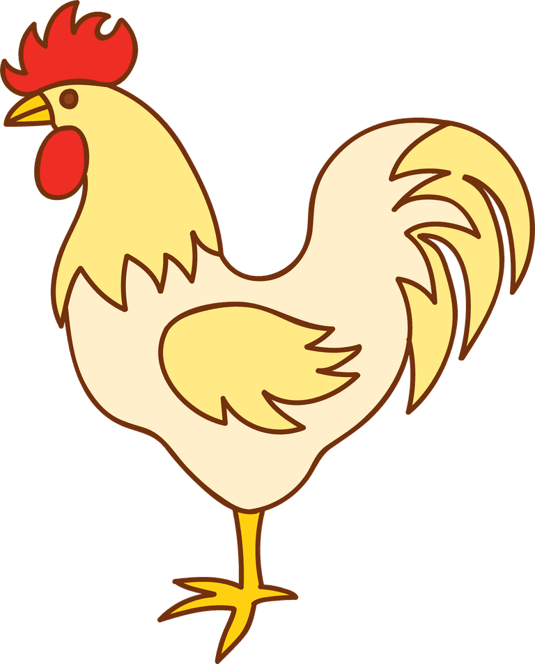 cock kind chicken cartoon vector