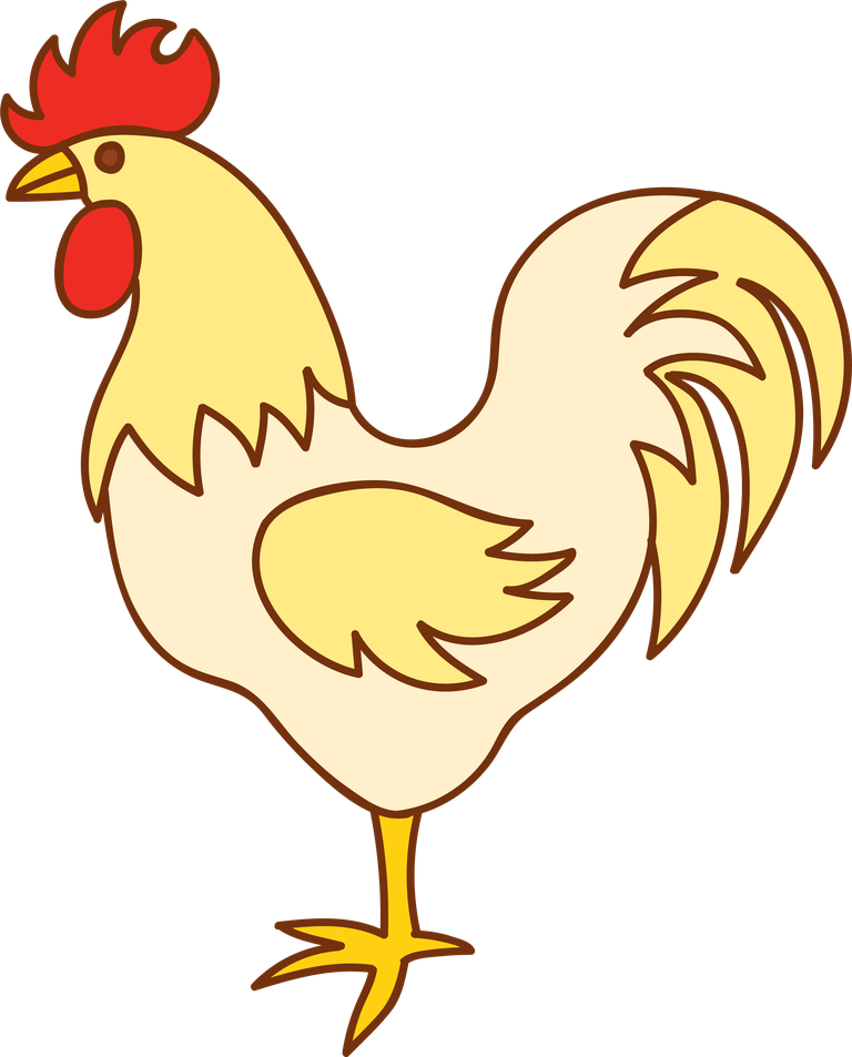 cock kind chicken cartoon vector