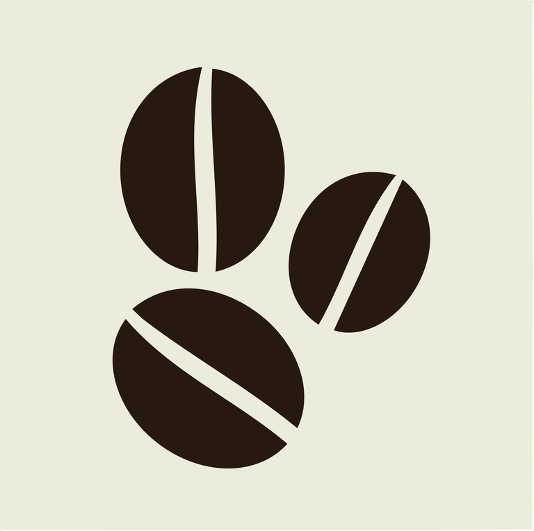 stylish coffee beans icon logo vector for cafes and beverage brands identity