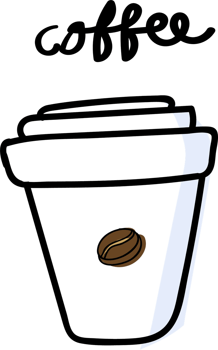coffee drawing style food collection featuring playful illustrations and vibrant colors for culinary delights
