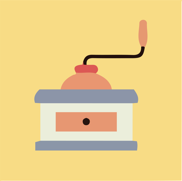 coffee grinder icon logo vector for premium coffee shops and home brewing enthusiasts