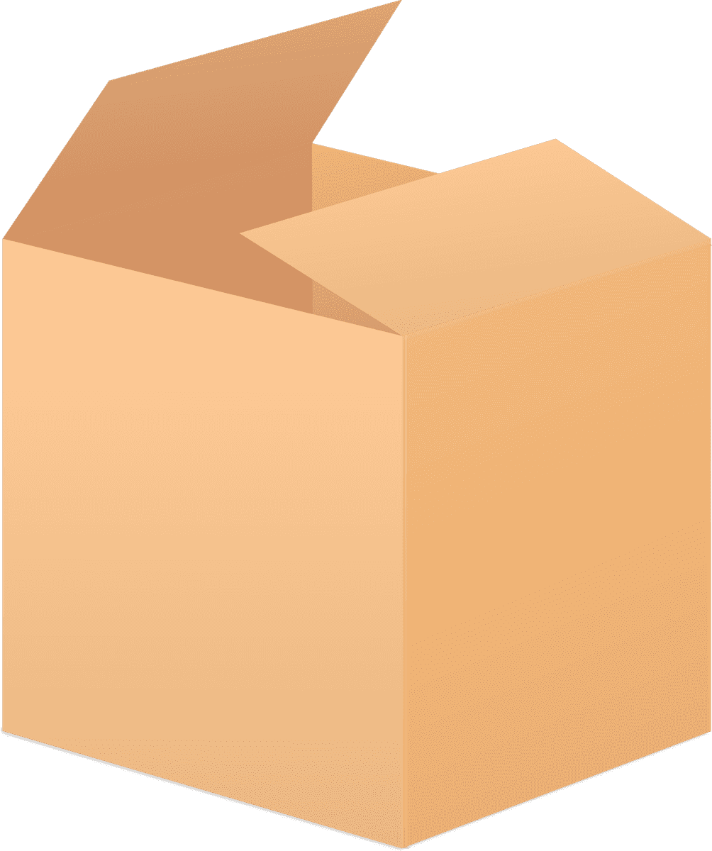 collection cardboard boxes realistic style for efficient storage and packaging solutions