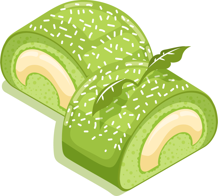 collection different matcha desserts featuring delicious roll cakes and sweet treats