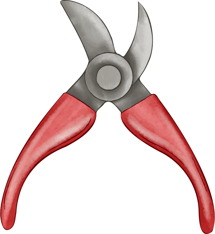 collection gardening elements tools for pruning plants and enhancing garden aesthetics