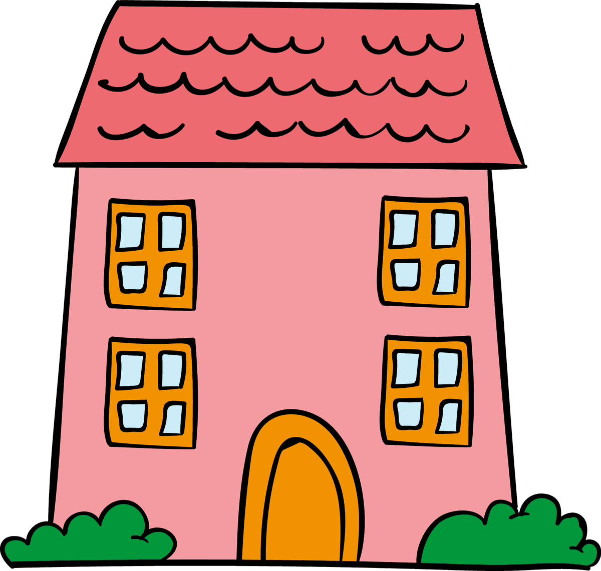 collection hand drawn beautiful houses with whimsical charm and vibrant colors for creative projects