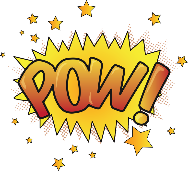 collection of comic effect featuring dynamic pow explosion with stars for vibrant storytelling