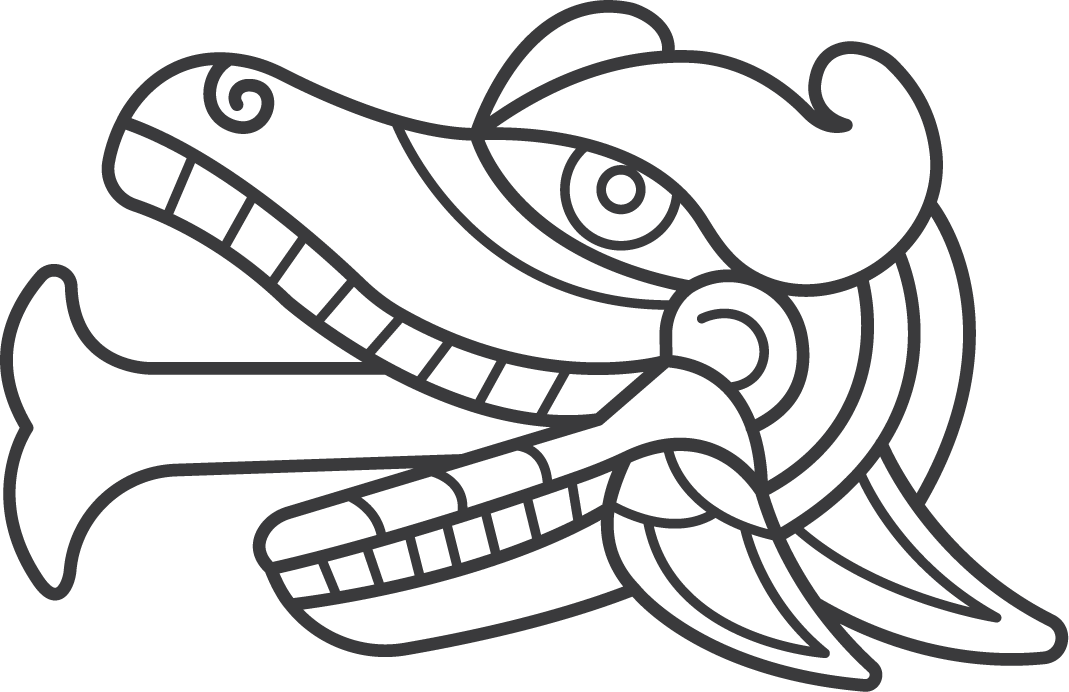 collection of quetzalcoatl doodle featuring intricate line art for creative projects