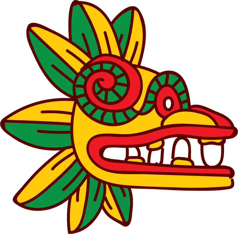 collection of quetzalcoatl doodle featuring vibrant colors and intricate detailing