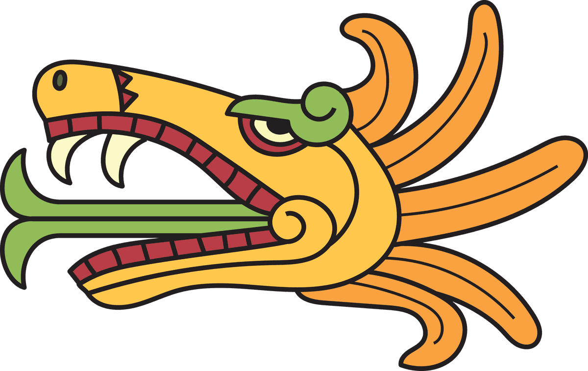 collection of quetzalcoatl doodle featuring vibrant colors and intricate patterns for creative projects