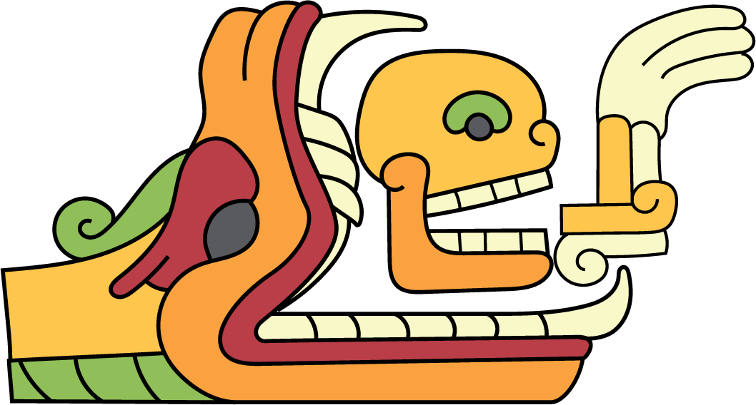 collection of quetzalcoatl doodle with vibrant colors and whimsical features for creative projects