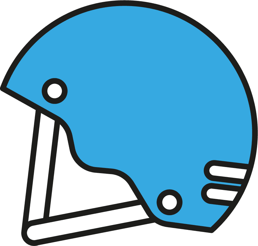 collection of winter sport icons featuring helmets and gear for snow activities