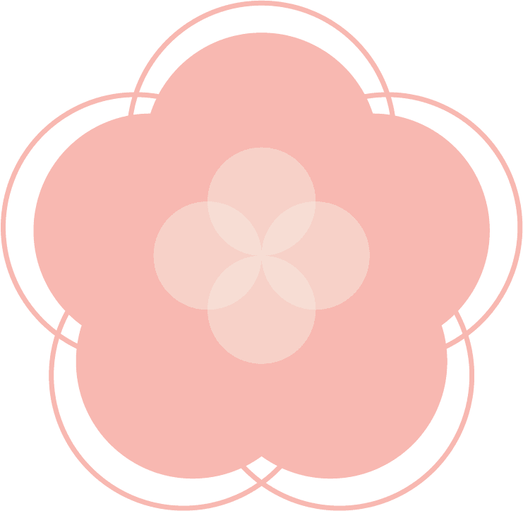 collection pink flowers with variety s