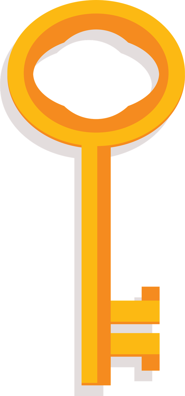 collection silver golden keys icon for secure access in modern technology applications