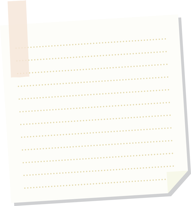 collection sticky note illustrations for organizing ideas with a modern touch and soft colors