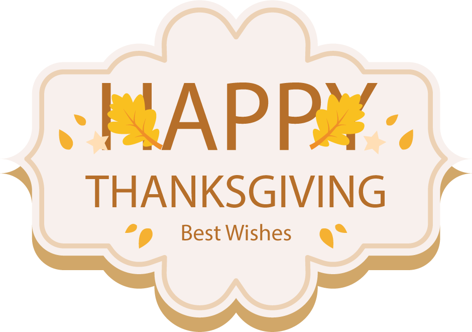 collection thanksgiving vintage badges featuring autumn leaves and cheerful messages