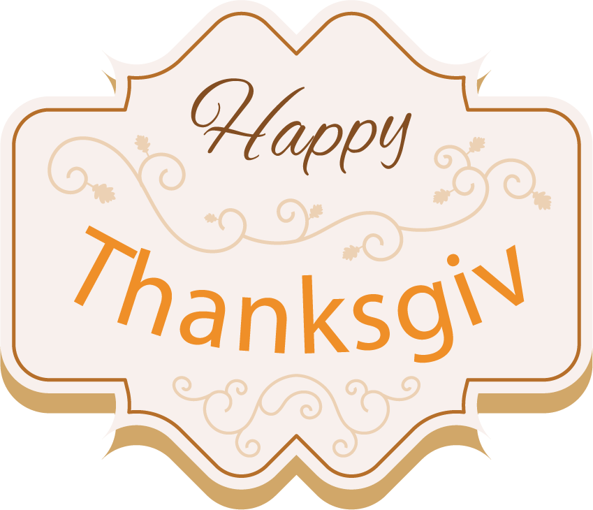 collection thanksgiving vintage badges featuring elegant typography and autumn motifs