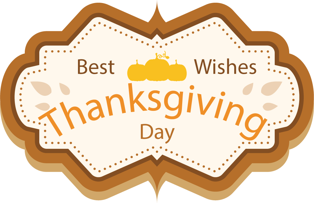 collection thanksgiving vintage badges with warm colors and autumnal themes for festive decor
