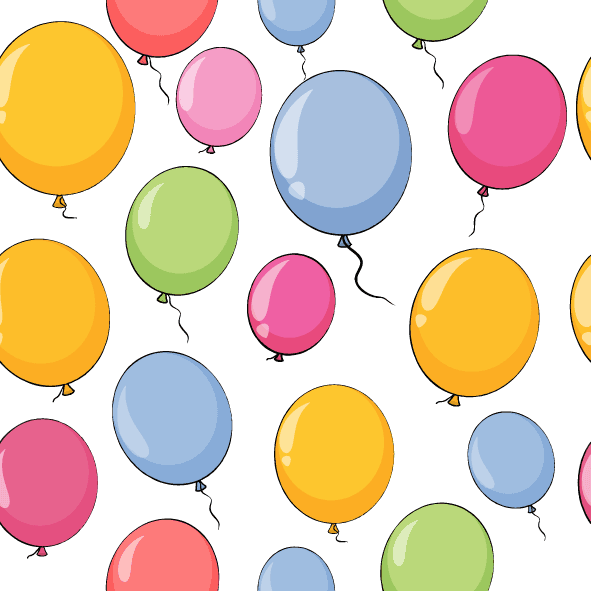 collection top seamless pattern backgrounds featuring cheerful balloons in vibrant colors