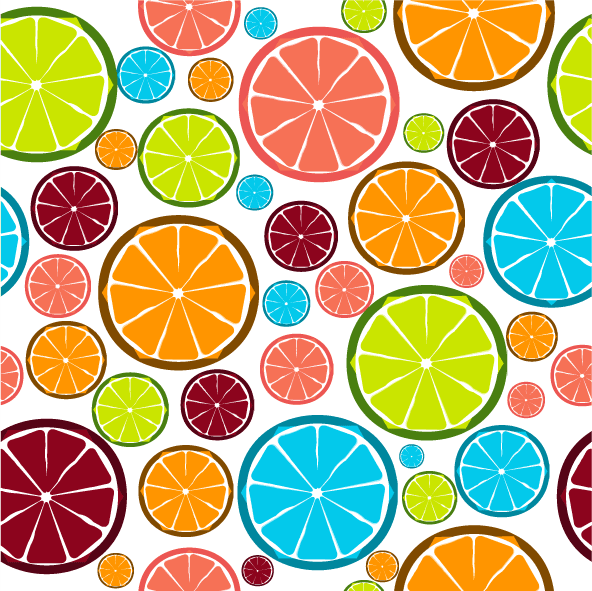 collection top seamless pattern backgrounds featuring vibrant citrus fruits in various colors