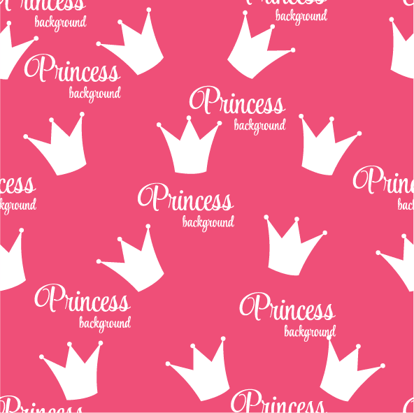 collection top seamless pattern backgrounds featuring playful crowns and princess motifs in vibrant pink