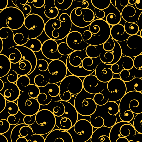 collection top seamless pattern backgrounds featuring elegant swirling motifs on a bold black canvas