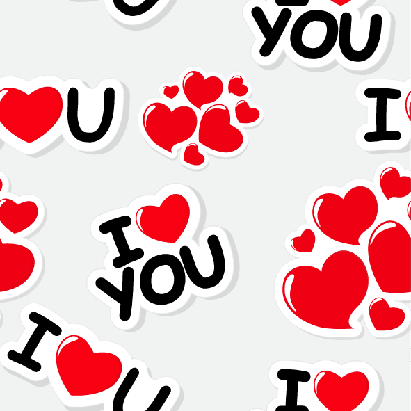 collection top seamless pattern backgrounds featuring love messages and playful heart motifs