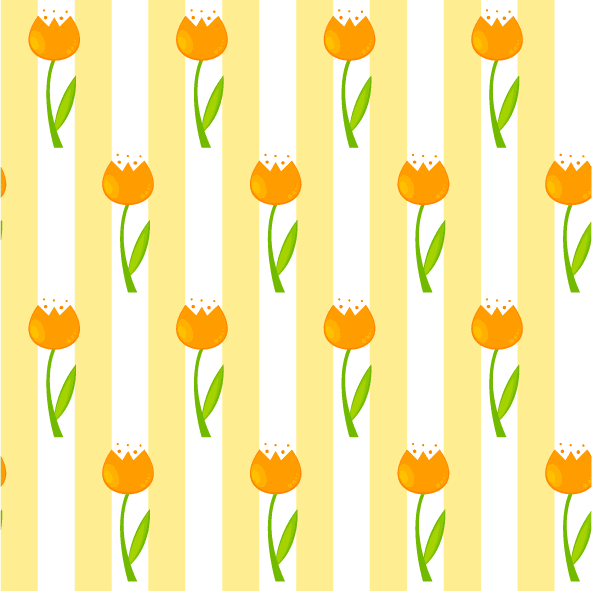 collection top seamless pattern backgrounds featuring cheerful tulips on a sunny yellow striped theme