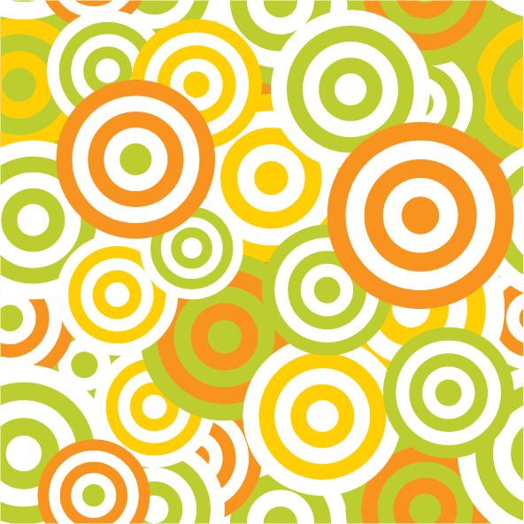 collection top seamless pattern backgrounds featuring vibrant concentric circles in fresh colors