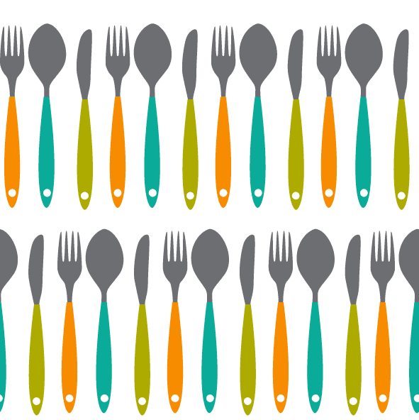 collection top seamless pattern backgrounds of colorful kitchen utensils for modern dining