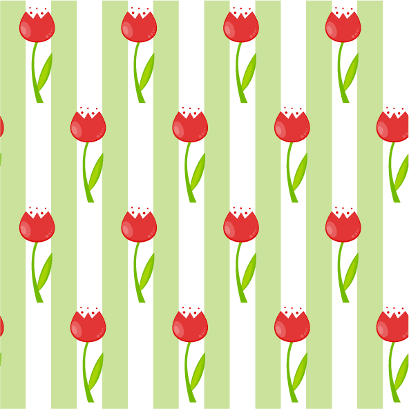 collection top seamless pattern backgrounds with cheerful red tulips on fresh green stripes