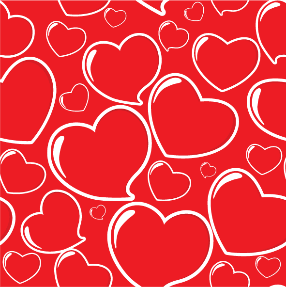 collection top seamless pattern backgrounds with bright red hearts for festive celebrations